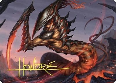 Blade Sliver Art Card Gold Stamped Signature Art Series: Commander Masters Magic card