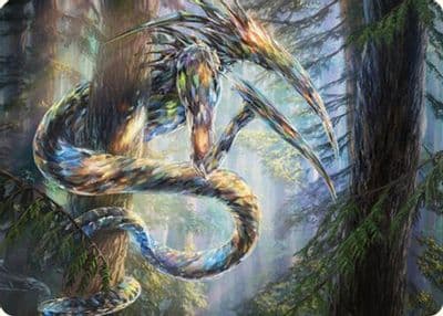 Gemhide Sliver Art Card Art Series: Commander Masters Magic card