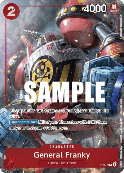General Franky Event Pack Vol 2 One Piece Promotion Cards One Piece card