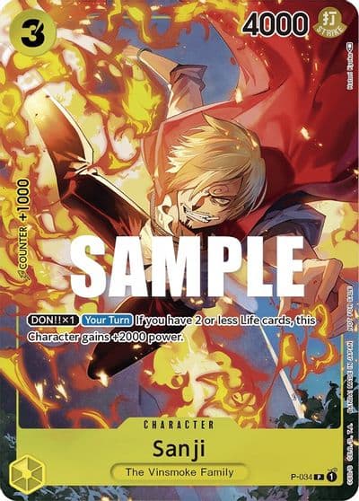 Sanji Event Pack Vol 2 One Piece Promotion Cards One Piece card