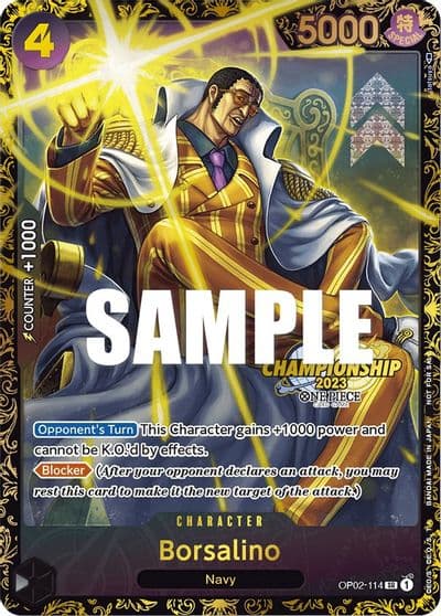 Borsalino Championship 2023 One Piece Promotion Cards One Piece card