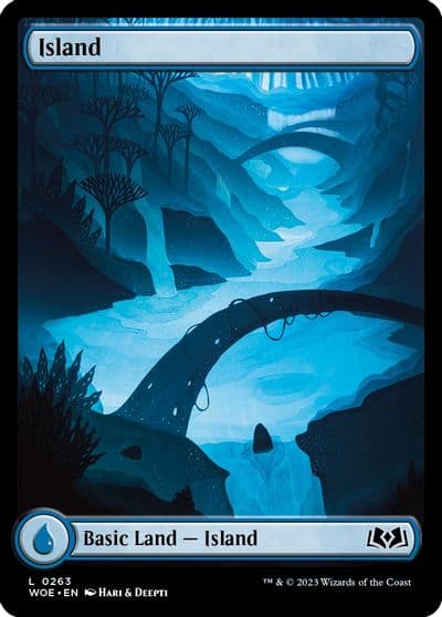 Island 0263 Wilds of Eldraine Magic card