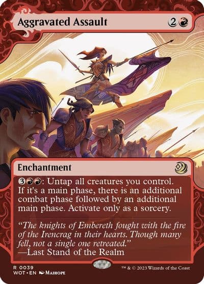 Aggravated Assault Wilds of Eldraine: Enchanting Tales Magic card