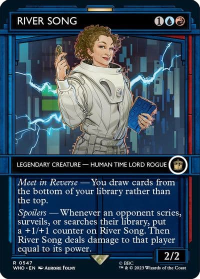 River Song Showcase Universes Beyond: Doctor Who Magic card