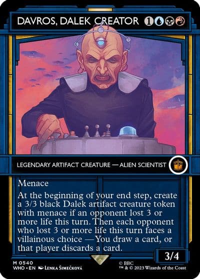 Davros Dalek Creator Showcase Universes Beyond: Doctor Who Magic card