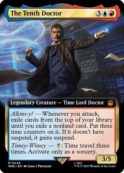 The Tenth Doctor Extended Art Universes Beyond: Doctor Who Magic card