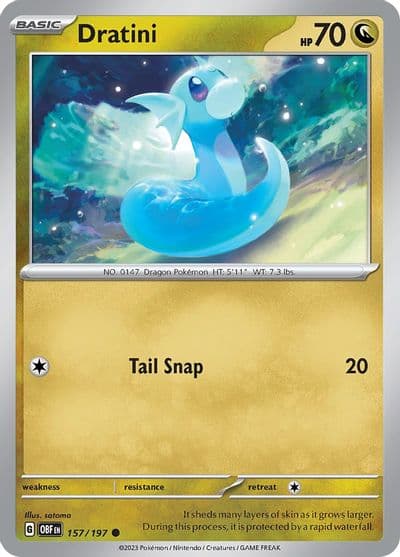 Dratini SV03: Obsidian Flames Pokemon card