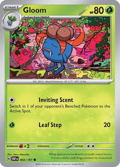 Gloom SV03: Obsidian Flames Pokemon card