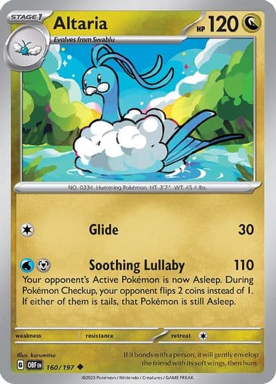 Altaria SV03: Obsidian Flames Pokemon card