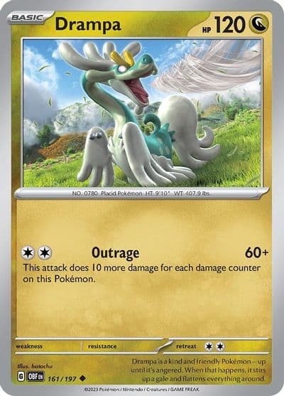 Drampa SV03: Obsidian Flames Pokemon card