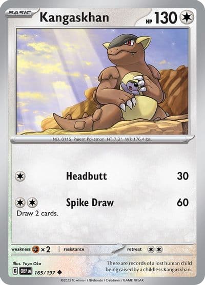 Kangaskhan SV03: Obsidian Flames Pokemon card