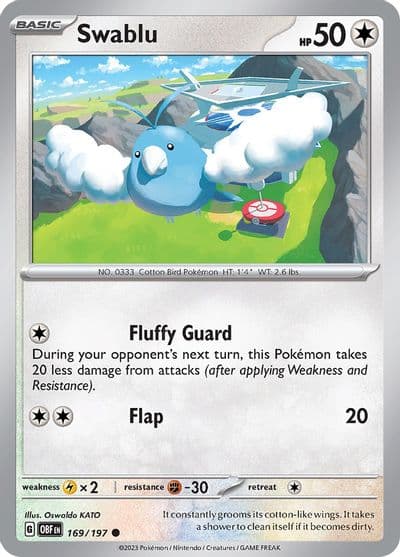 Swablu SV03: Obsidian Flames Pokemon card