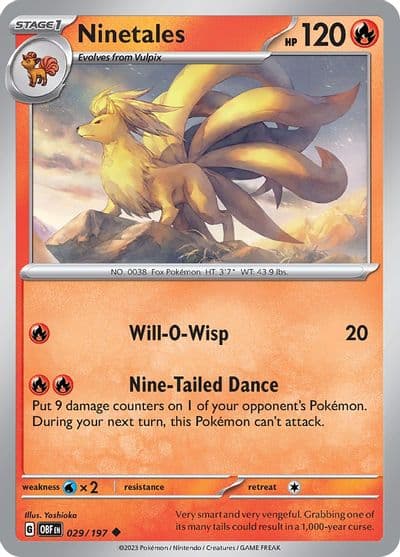 Ninetales SV03: Obsidian Flames Pokemon card