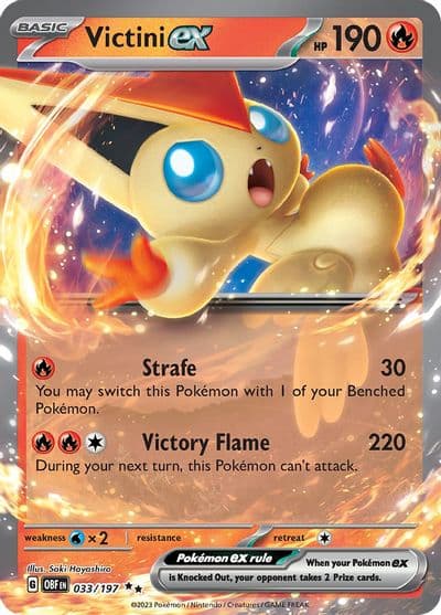 Victini ex SV03: Obsidian Flames Pokemon card