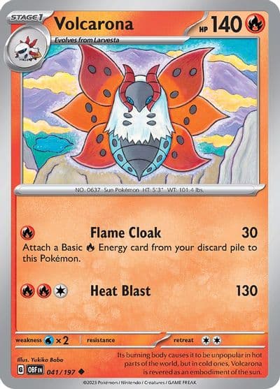 Volcarona SV03: Obsidian Flames Pokemon card