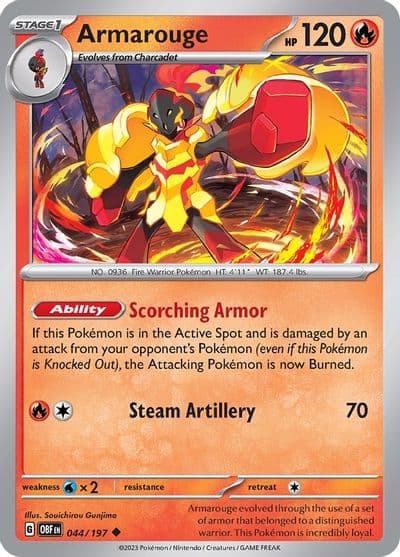 Armarouge SV03: Obsidian Flames Pokemon card