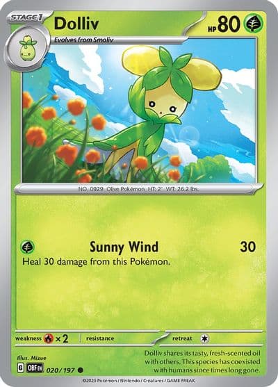 Dolliv SV03: Obsidian Flames Pokemon card