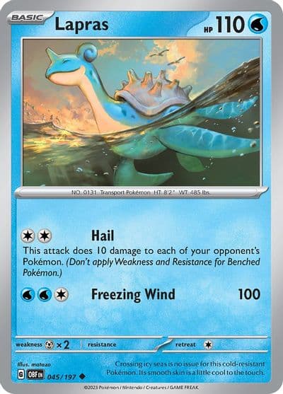 Lapras SV03: Obsidian Flames Pokemon card