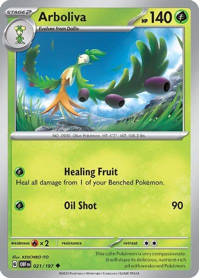 Arboliva SV03: Obsidian Flames Pokemon card