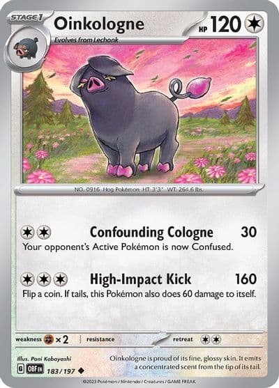 Oinkologne SV03: Obsidian Flames Pokemon card