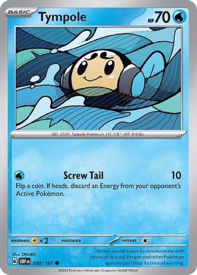 Tympole SV03: Obsidian Flames Pokemon card