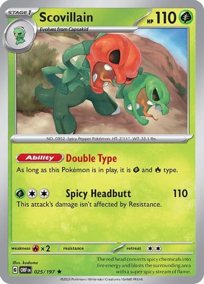 Scovillain SV03: Obsidian Flames Pokemon card