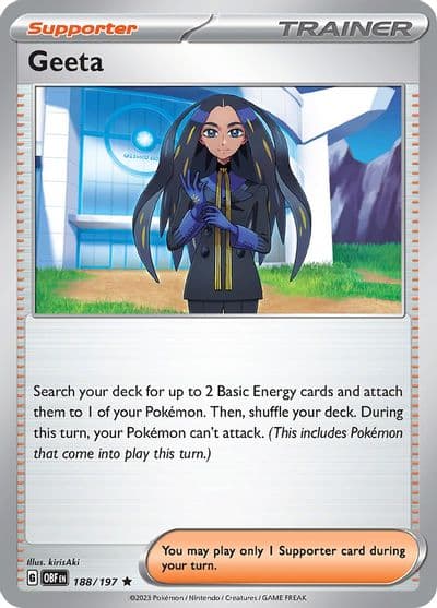 Geeta SV03: Obsidian Flames Pokemon card
