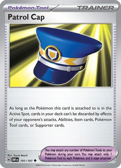Patrol Cap SV03: Obsidian Flames Pokemon card