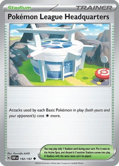Pokemon League Headquarters SV03: Obsidian Flames Pokemon card