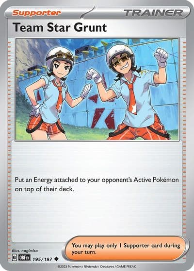 Team Star Grunt SV03: Obsidian Flames Pokemon card