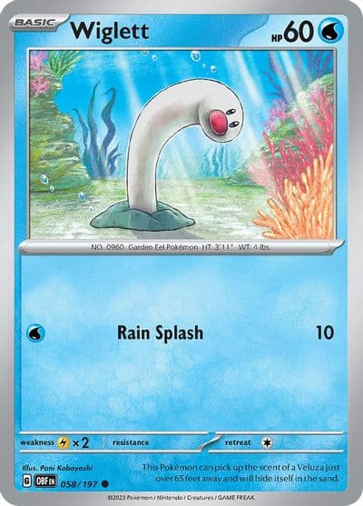 Wiglett SV03: Obsidian Flames Pokemon card