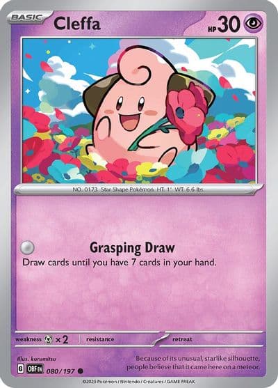 Cleffa SV03: Obsidian Flames Pokemon card