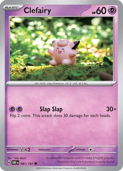 Clefairy SV03: Obsidian Flames Pokemon card