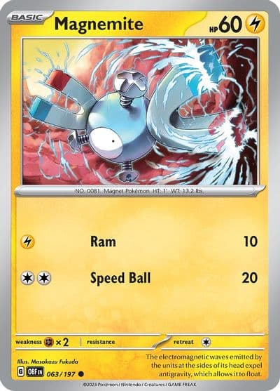 Magnemite SV03: Obsidian Flames Pokemon card