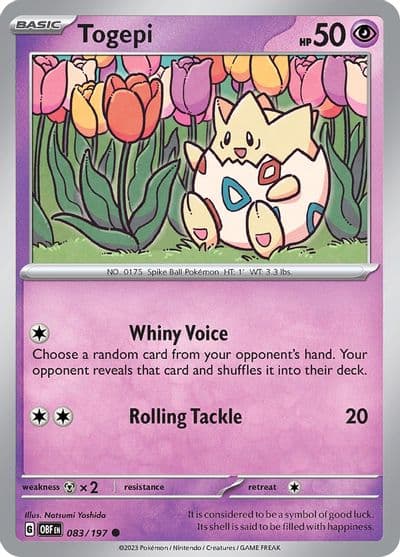 Togepi SV03: Obsidian Flames Pokemon card