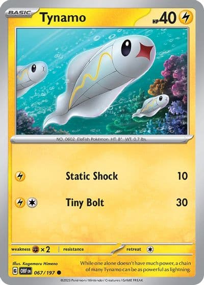 Tynamo SV03: Obsidian Flames Pokemon card