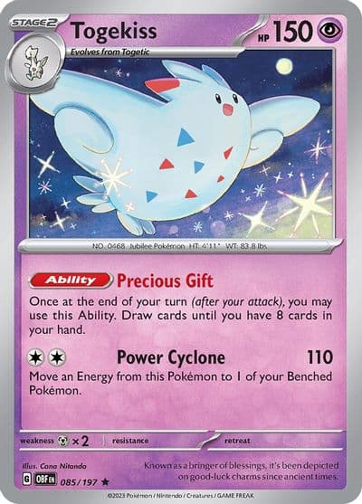 Togekiss SV03: Obsidian Flames Pokemon card