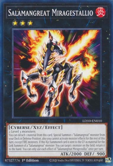 Salamangreat Miragestallio Legendary Duelists: Soulburning Volcano Yu-Gi-Oh! card