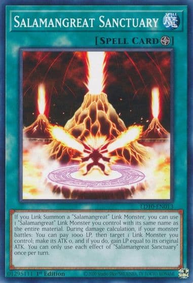 Salamangreat Sanctuary Legendary Duelists: Soulburning Volcano Yu-Gi-Oh! card