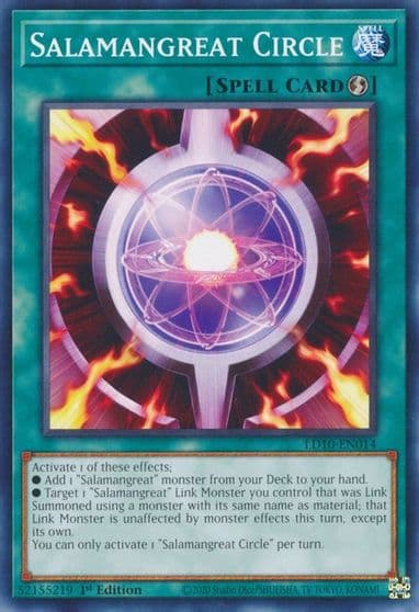 Salamangreat Circle Legendary Duelists: Soulburning Volcano Yu-Gi-Oh! card