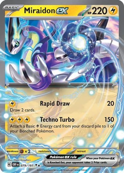 Miraidon ex SV03: Obsidian Flames Pokemon card