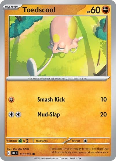 Toedscool SV03: Obsidian Flames Pokemon card