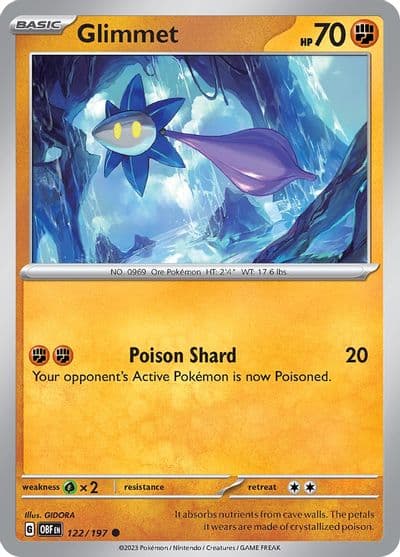 Glimmet SV03: Obsidian Flames Pokemon card