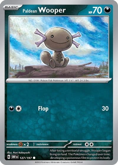 Paldean Wooper SV03: Obsidian Flames Pokemon card