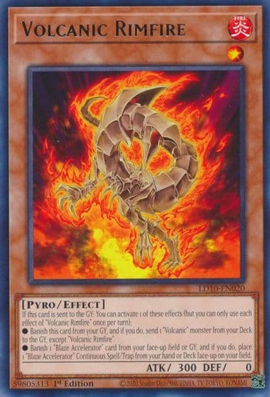 Volcanic Rimfire Legendary Duelists: Soulburning Volcano Yu-Gi-Oh! card