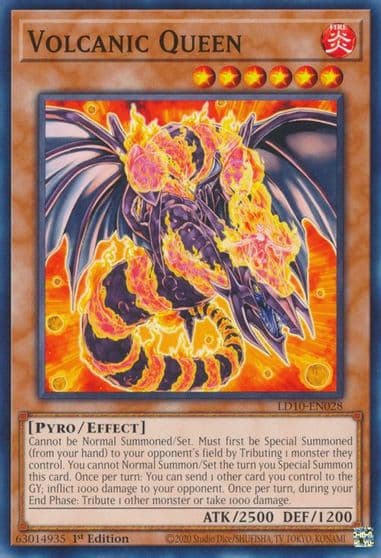 Volcanic Queen Legendary Duelists: Soulburning Volcano Yu-Gi-Oh! card