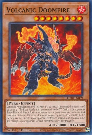 Volcanic Doomfire Legendary Duelists: Soulburning Volcano Yu-Gi-Oh! card