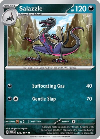 Salazzle SV03: Obsidian Flames Pokemon card