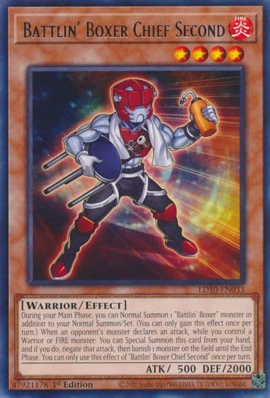 Battlin Boxer Chief Second Legendary Duelists: Soulburning Volcano Yu-Gi-Oh! card