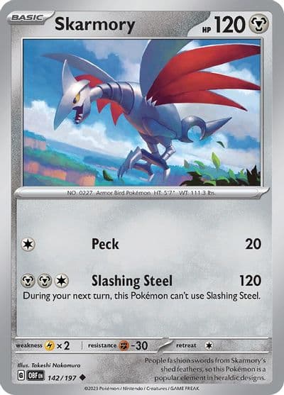 Skarmory SV03: Obsidian Flames Pokemon card
